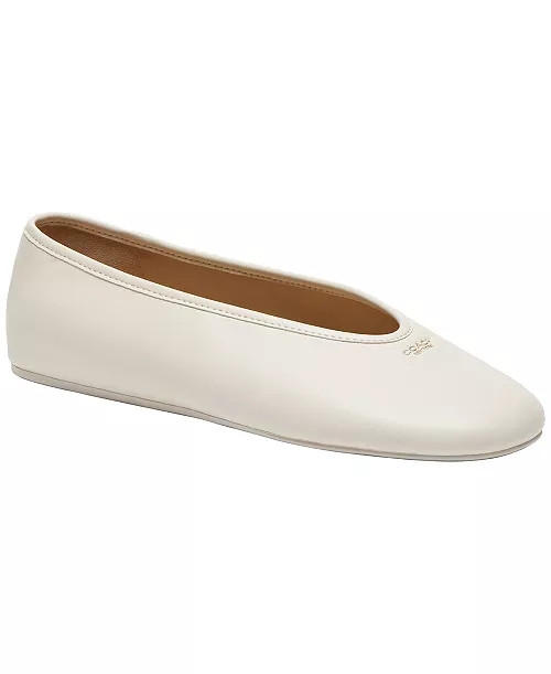 Women's Houston Leather Ballet Flats | Macy's
