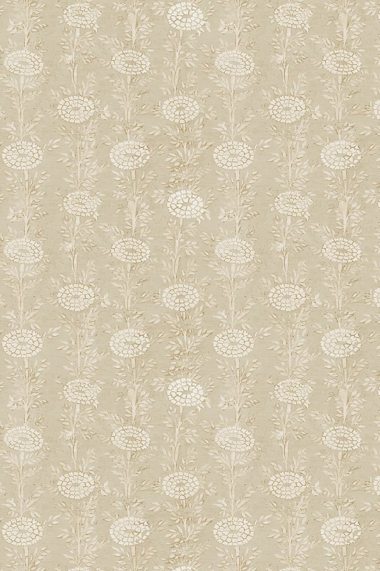 French Marigold Textured Floral Wallpaper | Anthropologie (US)