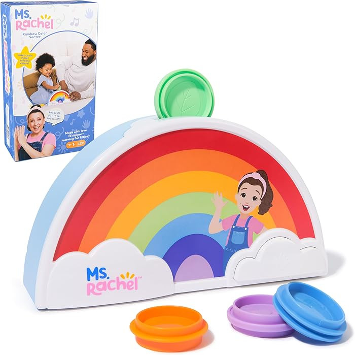 Ms. Rachel Official Electronic Rainbow Color Sorter with Lights, Music & Sounds, 7 Colors, Educat... | Amazon (US)