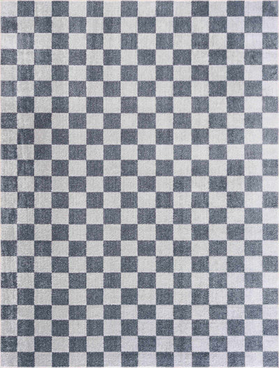Alie Blue Checkered Area Rug | Boutique Rugs