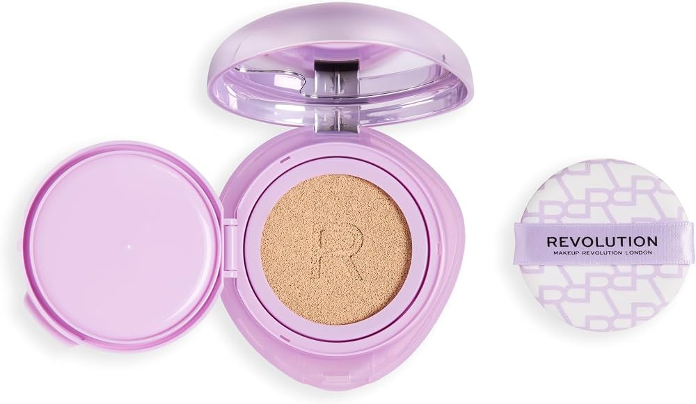 Revolution Superdewy Cushion Foundation with Peptides, Radiant Finish, Buildable Coverage, Hydrat... | Amazon (US)