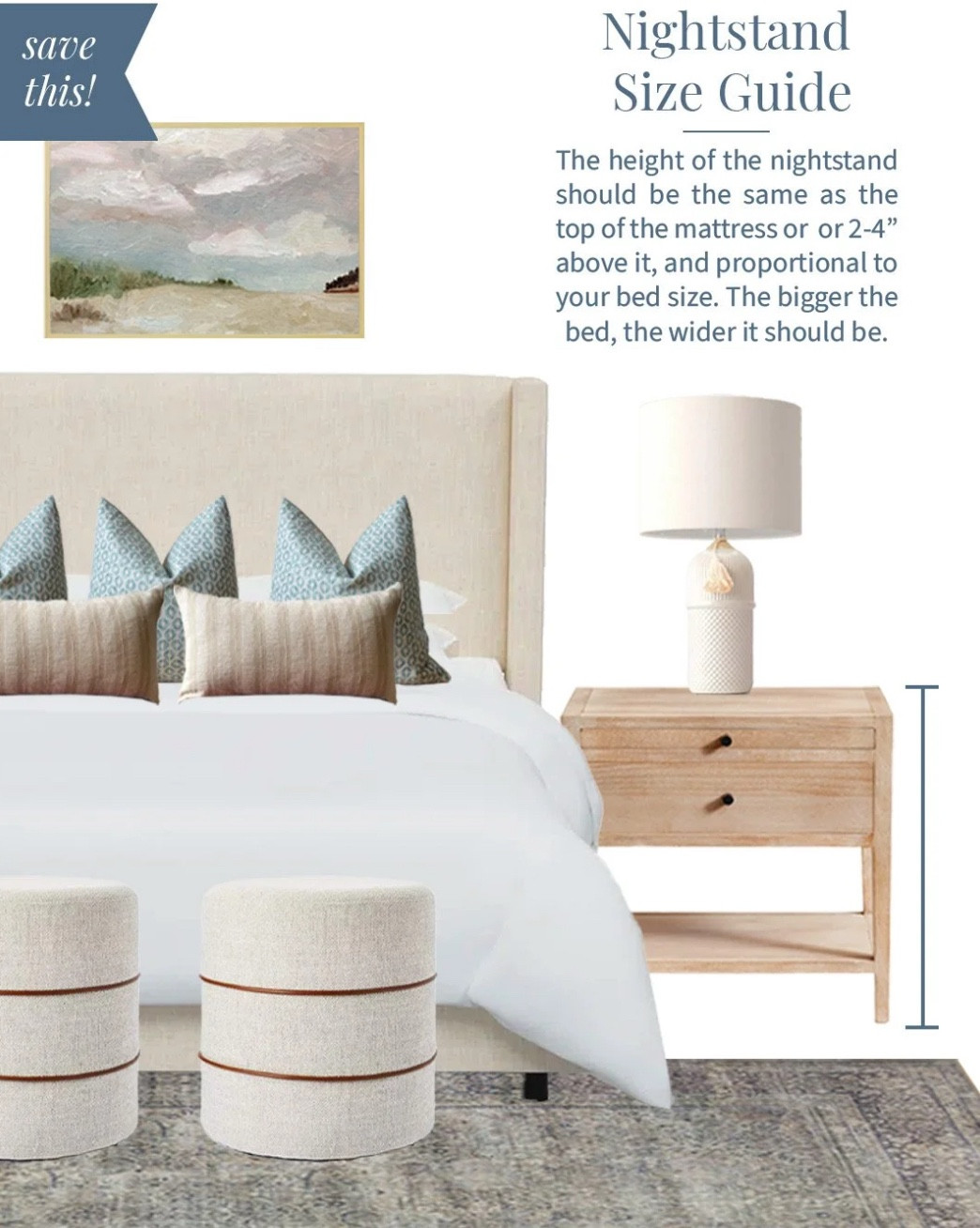 Need  some tips for how to choose the right nightstands? Here’s a hint!

Did you know that Mix & Match Design Co. has a blog with a BIG archive with lots of posts like these? Design tips galore! You can always use the search button on my homepage to look for what you need help with! 

#LTKHome