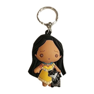 Disney's Pocahontas W/Meeko Chase Princess Series 9 Figural Keychain Monogram | eBay US