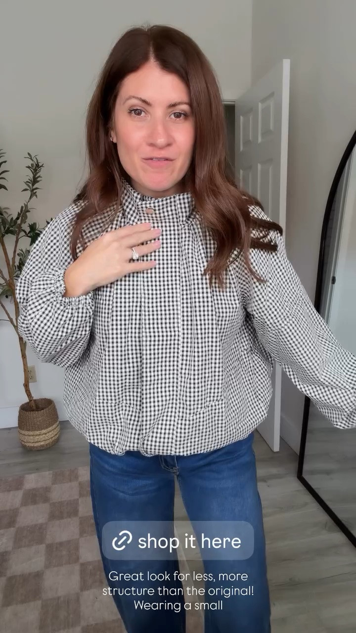 Great look for less, more structure than the original! Wearing a small