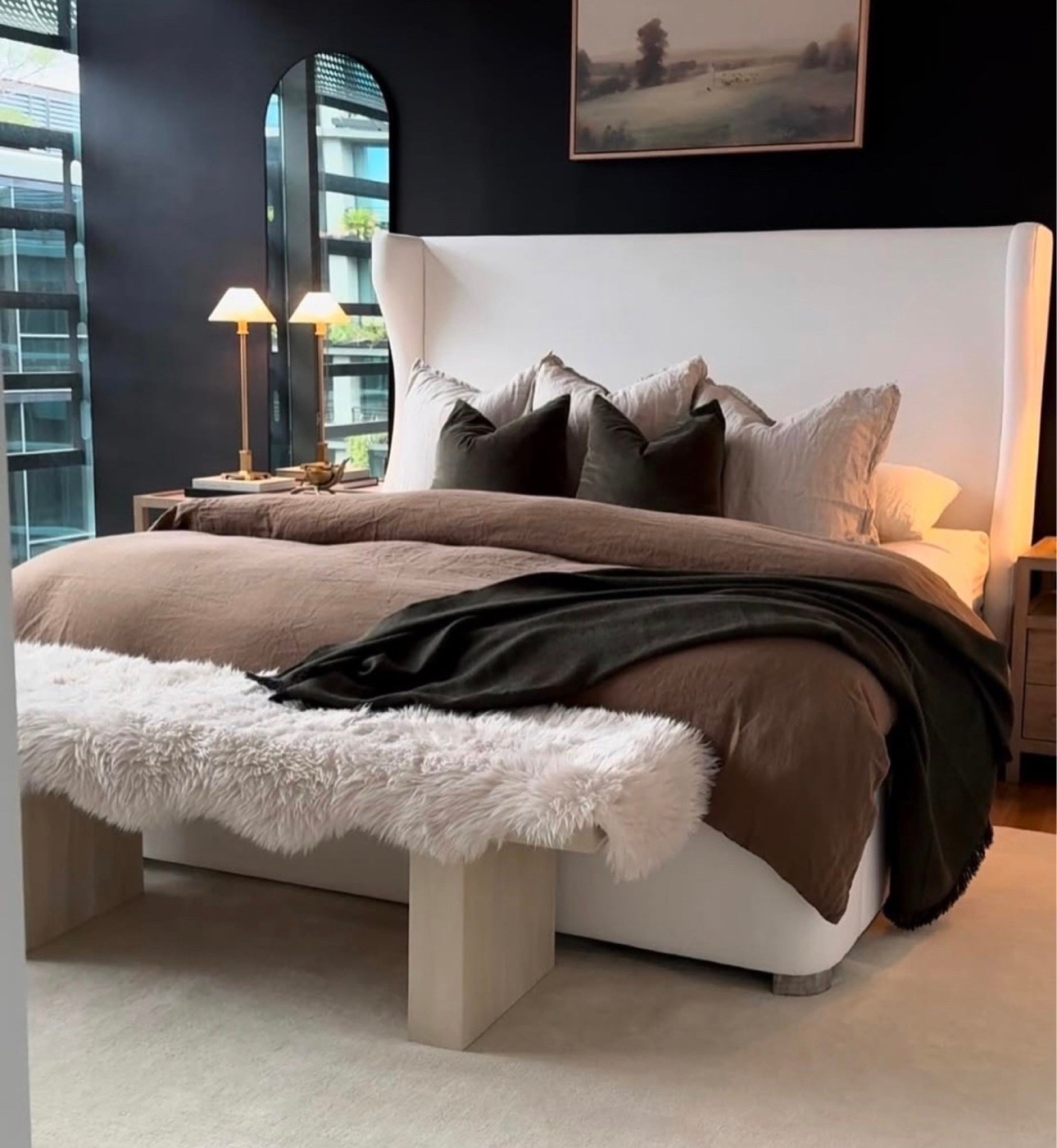 Cozy earthy organic modern bedroom🤎

#LTKHome