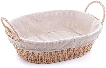 WOLFF - Cesta Oval com Alça em Papel com Forro em Tecido 30,5cm x 21cm x 12cm | Amazon (BR)
