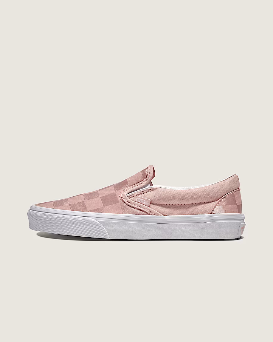 Classic Slip-On Checkerboard Satin Shoe | Vans (US)