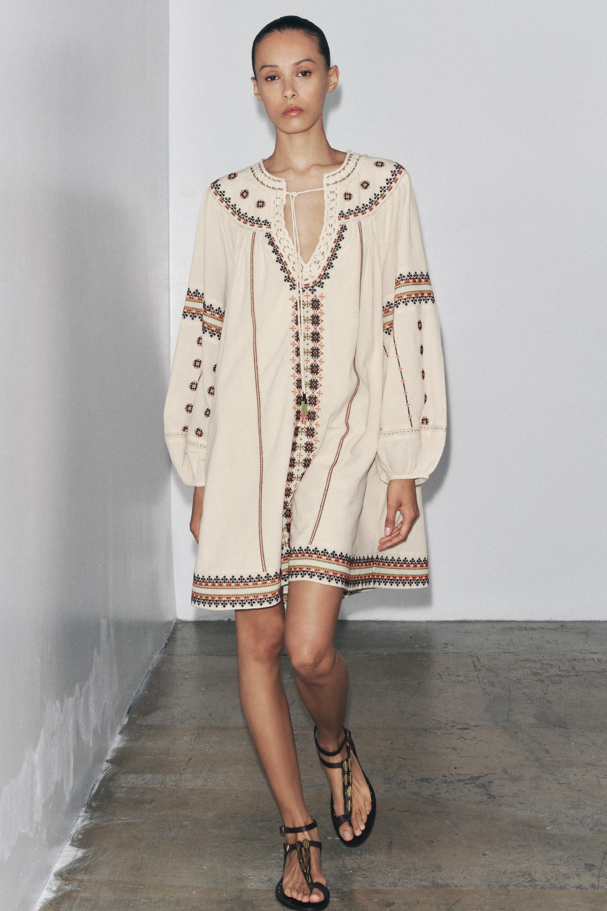 EMBROIDERED DRESS ZW COLLECTION | Zara US