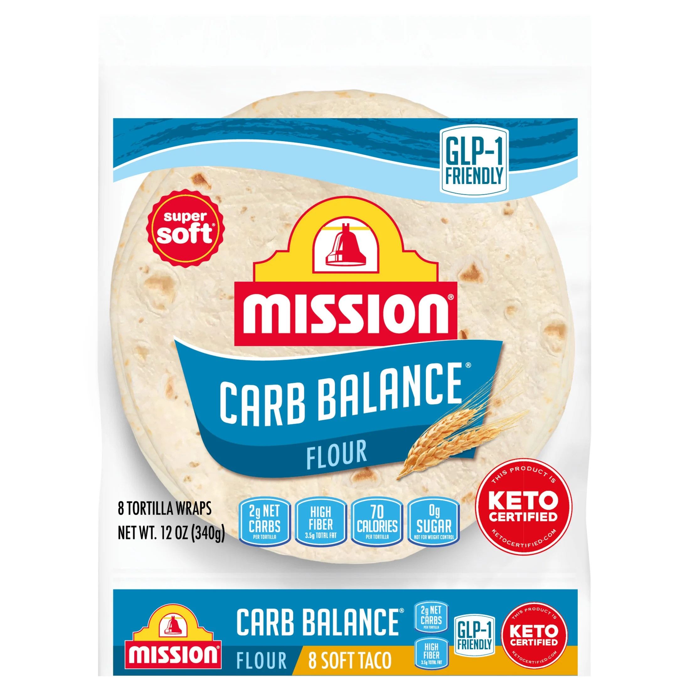 Mission Carb Balance Flour Tortillas, Soft Taco Size, 8 Count | Walmart (US)