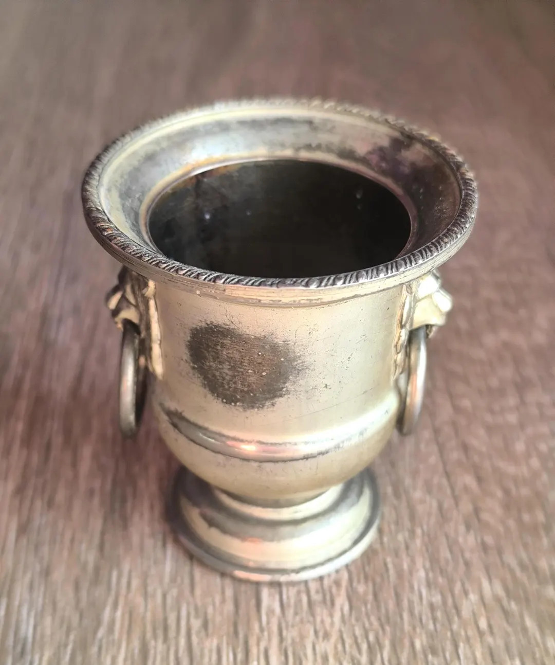 Vintage Silver Plated Urn Toothpick Holder, Lion Head Handles Miniature, Viners of Sheffield Styl... | Etsy (US)