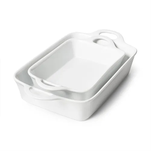 Sur La Table Porcelain 2-Piece Rectangular Baker Set | Sur La Table
