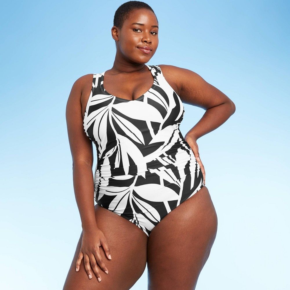 Women's Plus Size Strappy Back Classic Coverage One Piece Swimsuit - Kona Sol™ | Target