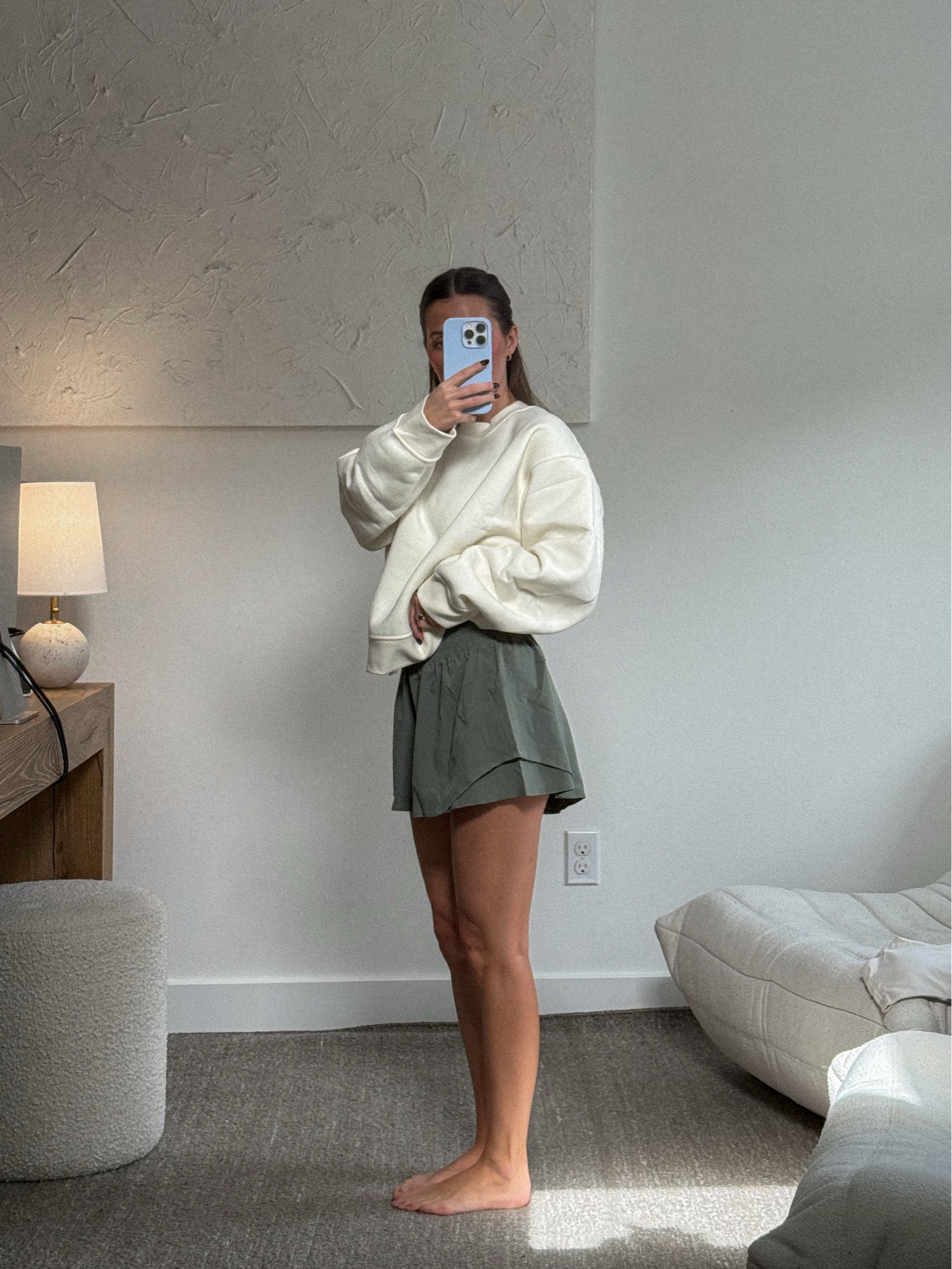 off duty but make it elevated 🤍 walking grey running shorts + an oversized sweatshirt = my favorite kind of balance

lululemon outfit, running shorts outfit, athleisure outfit, elevated casual, everyday outfit inspo, effortless style, minimal outfit inspo, clean girl aesthetic, cozy outfit, spring outfit inspo

#LTKootd #LTKActive #LTKSeasonal