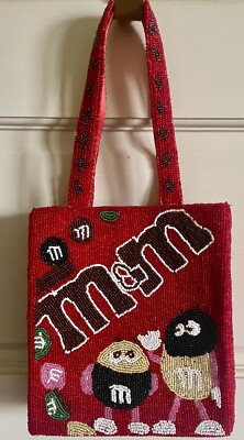 Hand beaded M n M’ Purse/bag  Very Rare'.  So cute! 8.1/4”x7.1/4”  | eBay | eBay US