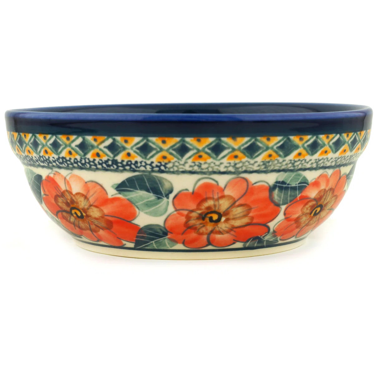 18.6 oz. Peach Poppies Salad Bowl | Wayfair North America