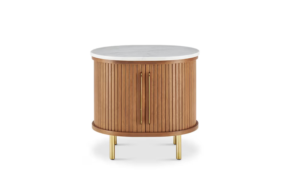 Harper Marble Storage Side Table | Castlery | Castlery US