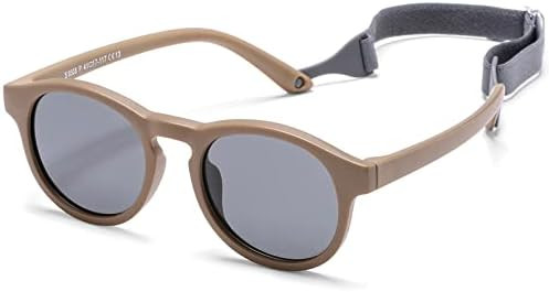 HJSTES Polarized Baby Sunglasses for Toddler Boys Girls, TPEE Flexible Frame with Strap, for Infa... | Amazon (US)