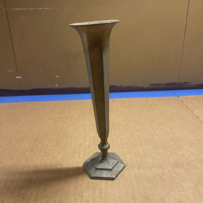 Vintage Pewter Leonard Candle Stick Holder Small Vase 6” Hand Cast | eBay US