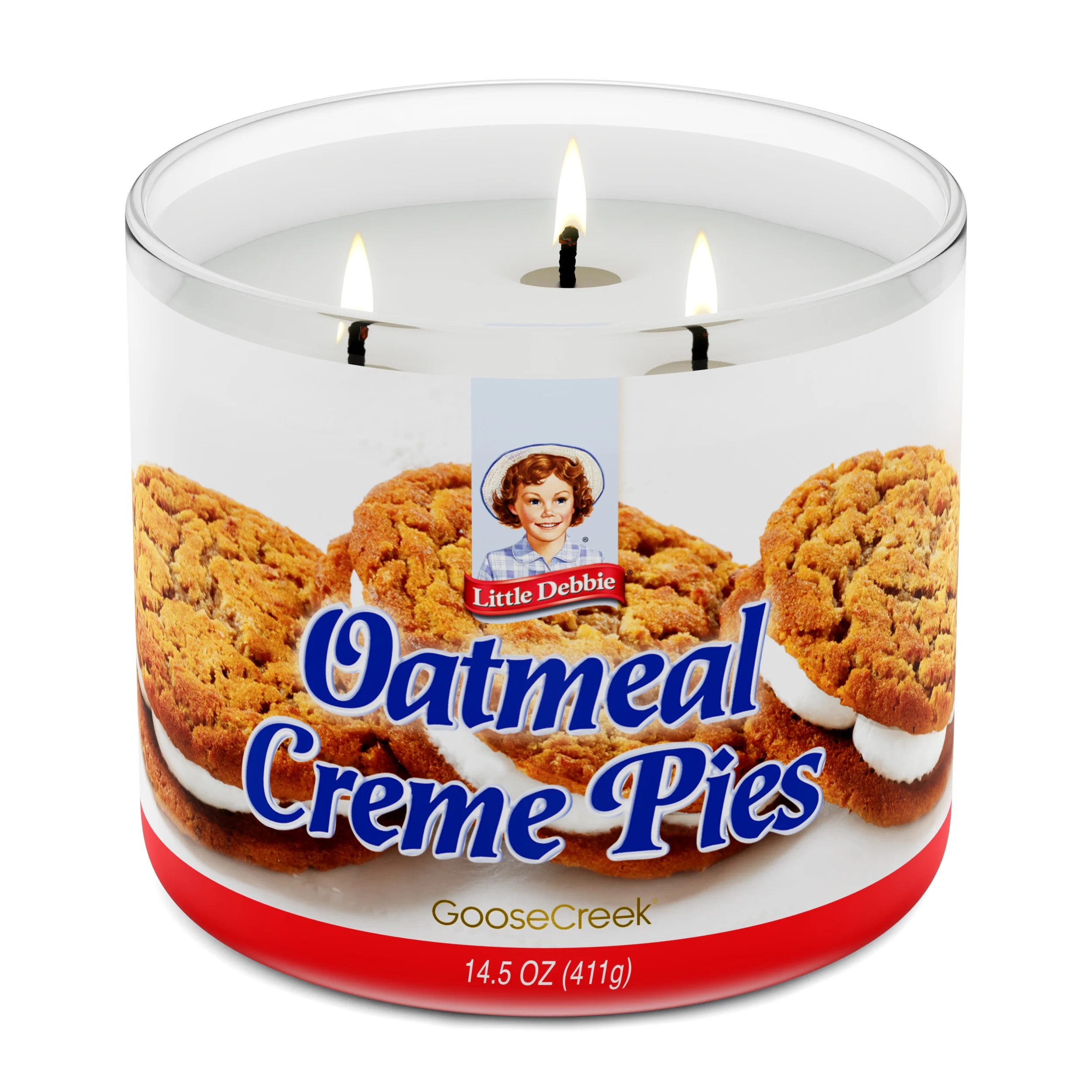 Goose Creek Little Debbie Oatmeal Cream Pies Scented 3-Wick Jar Candle 14.5oz | Walmart (US)