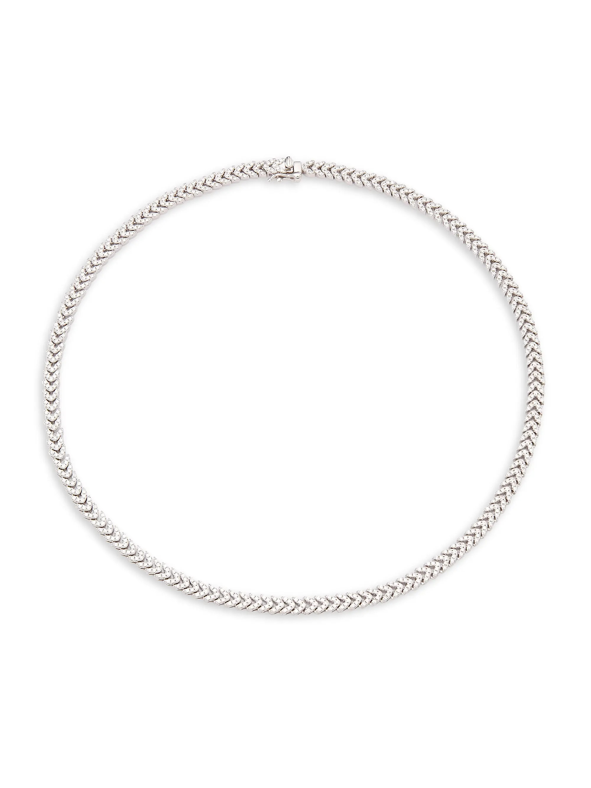Kailsta 14K White Gold-Plated Cubic Zirconia Necklace | Saks Fifth Avenue