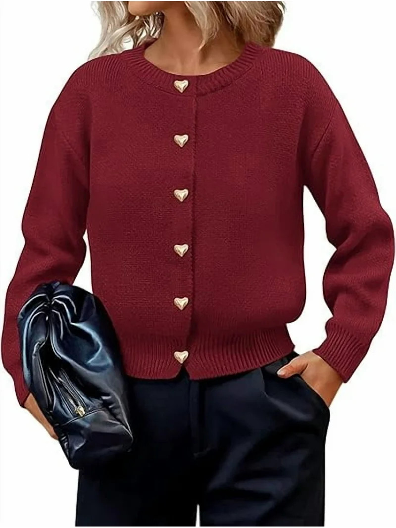 PRETTYGARDEN Cardigan Sweaters for Women Long Sleeve Open Front Button Down Trendy Fall Fashion K... | Walmart (US)