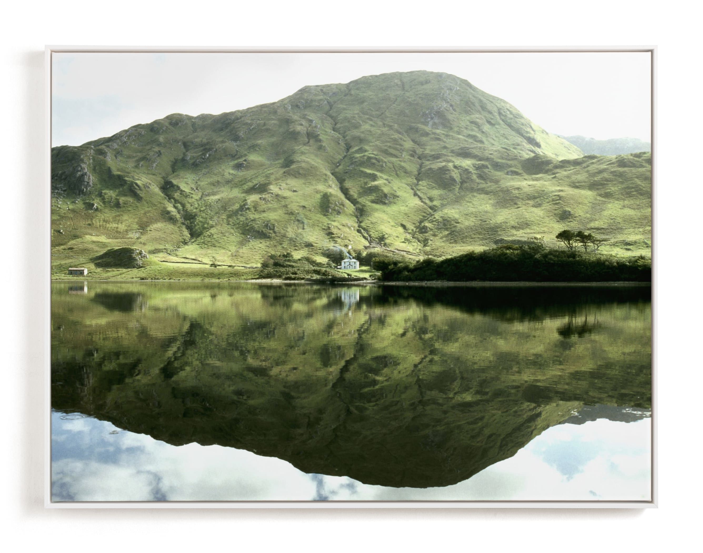 Green Reflections Connemara Ireland | Minted