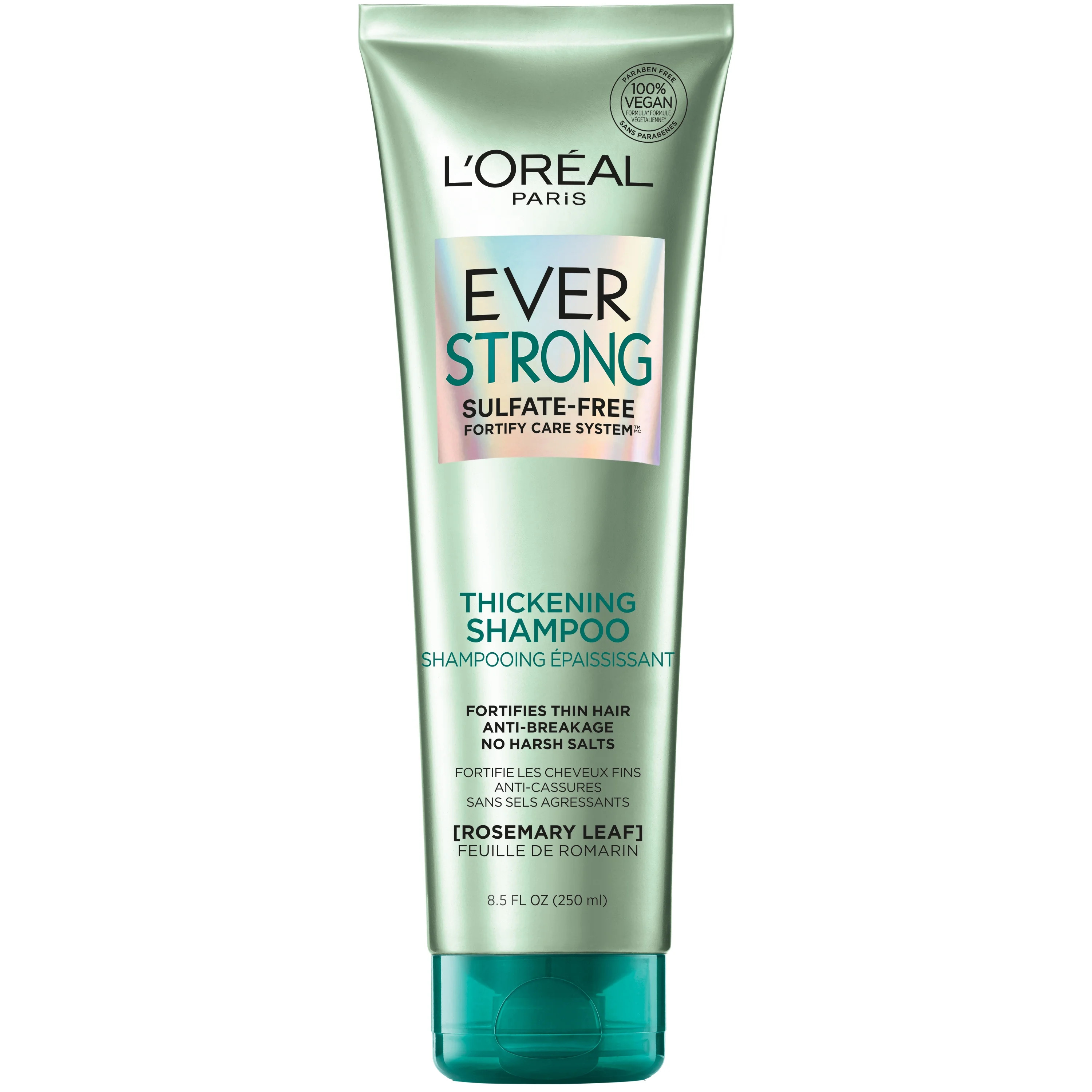 L'Oreal Paris EverStrong Thickening Sulfate Free Shampoo for Thin hair, 8.5 fl oz | Walmart (US)