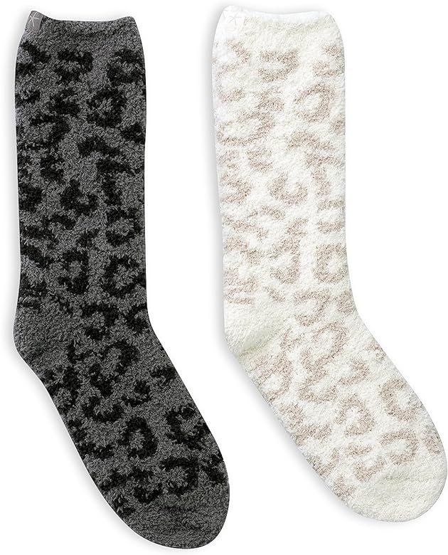 Barefoot Dreams CozyChic Women's Barefoot In The Wild Socks, Crew Socks | Amazon (US)