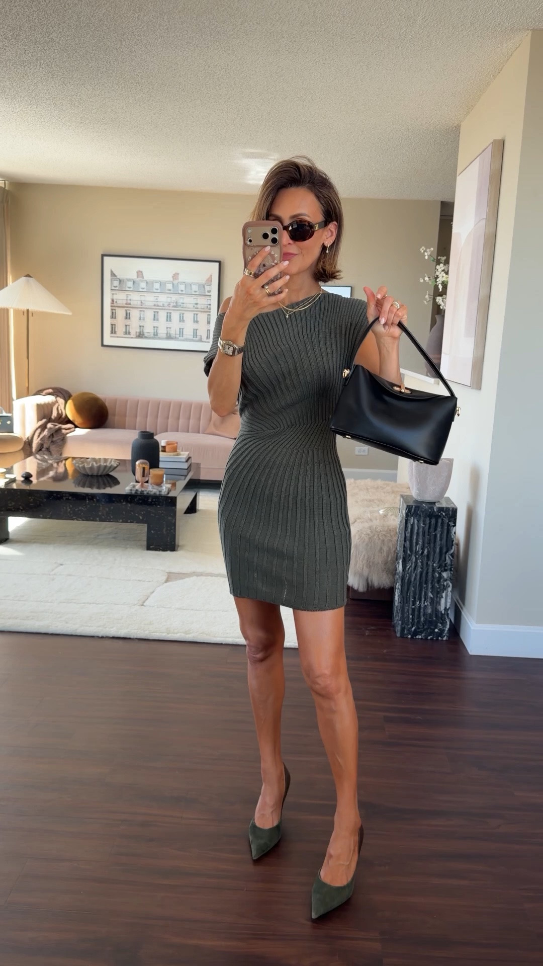 The cutest knit dress that gives a cinched waist and long legs! Sign me up 💁‍♀️ size xs, I have the top version also and love.

#LTKgrwm #LTKootd #LTKSeasonal