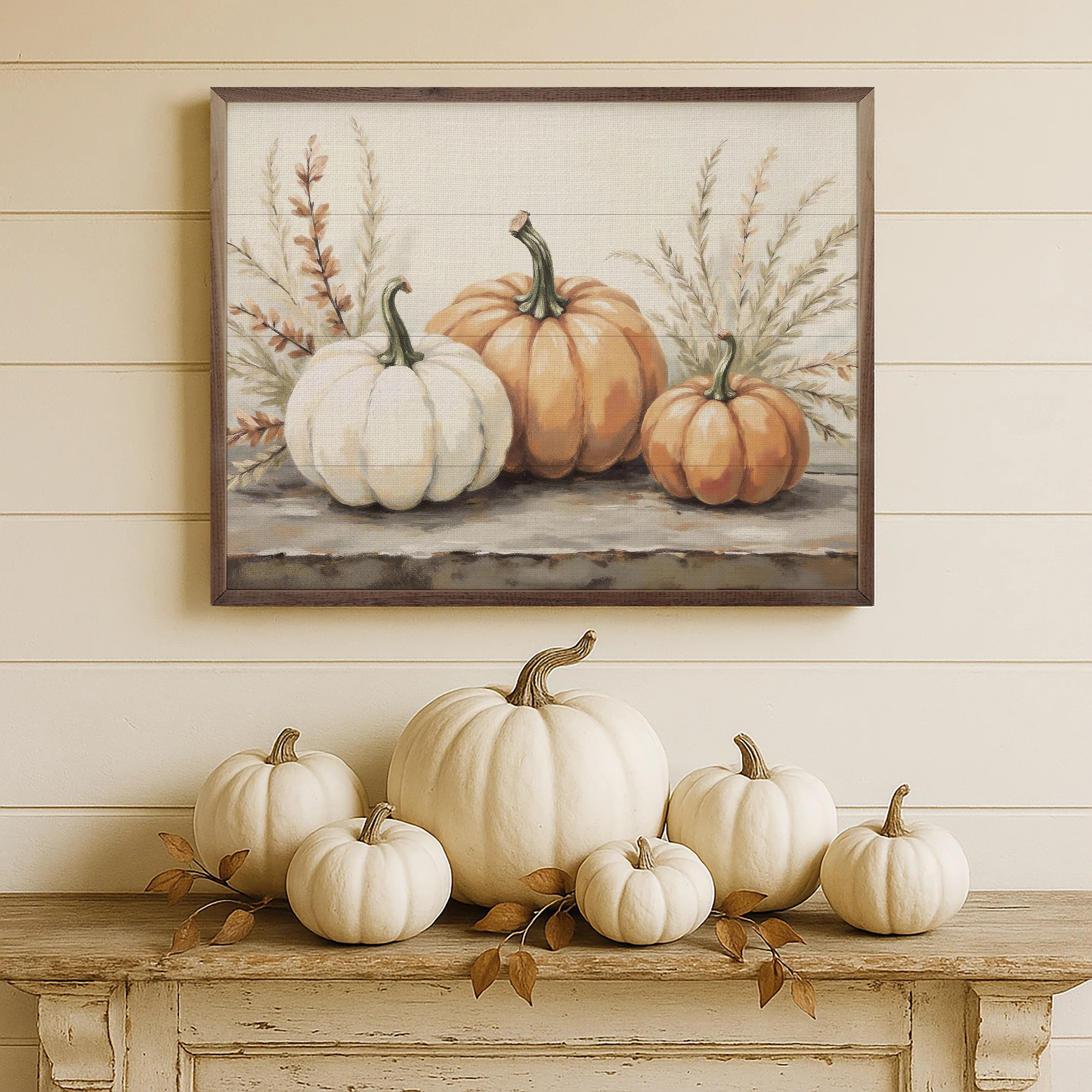 Pumpkins With Autumn Branches | Wayfair North America