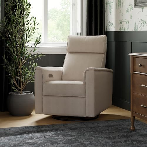 NAMESAKE Willa Plus Electric Power Recliner Chair with Headrest & USB Ports - Water & Stain Resistant Nursery Glider Rocking Chair for Nursing - GREENGUARD Gold Certified 270° Swivel Glider Recliner | Amazon (US)
