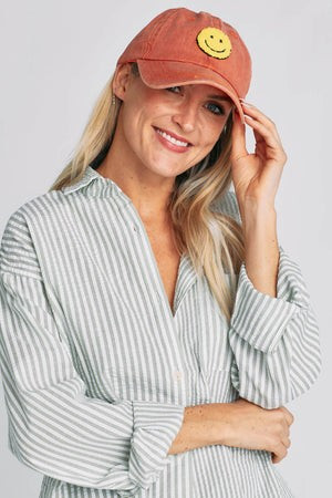 Happy Face Baseball Hat | Social Threads