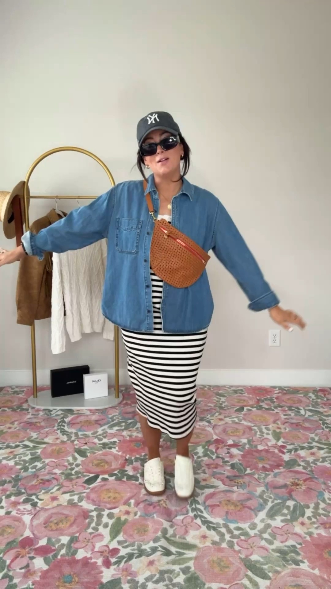 TARGET DRESS 4 WAYS 
• medium dress
• XL denim shirt for an oversized fit
• sneakers true to size 

#LTKootd #LTKgrwm #LTKPetite