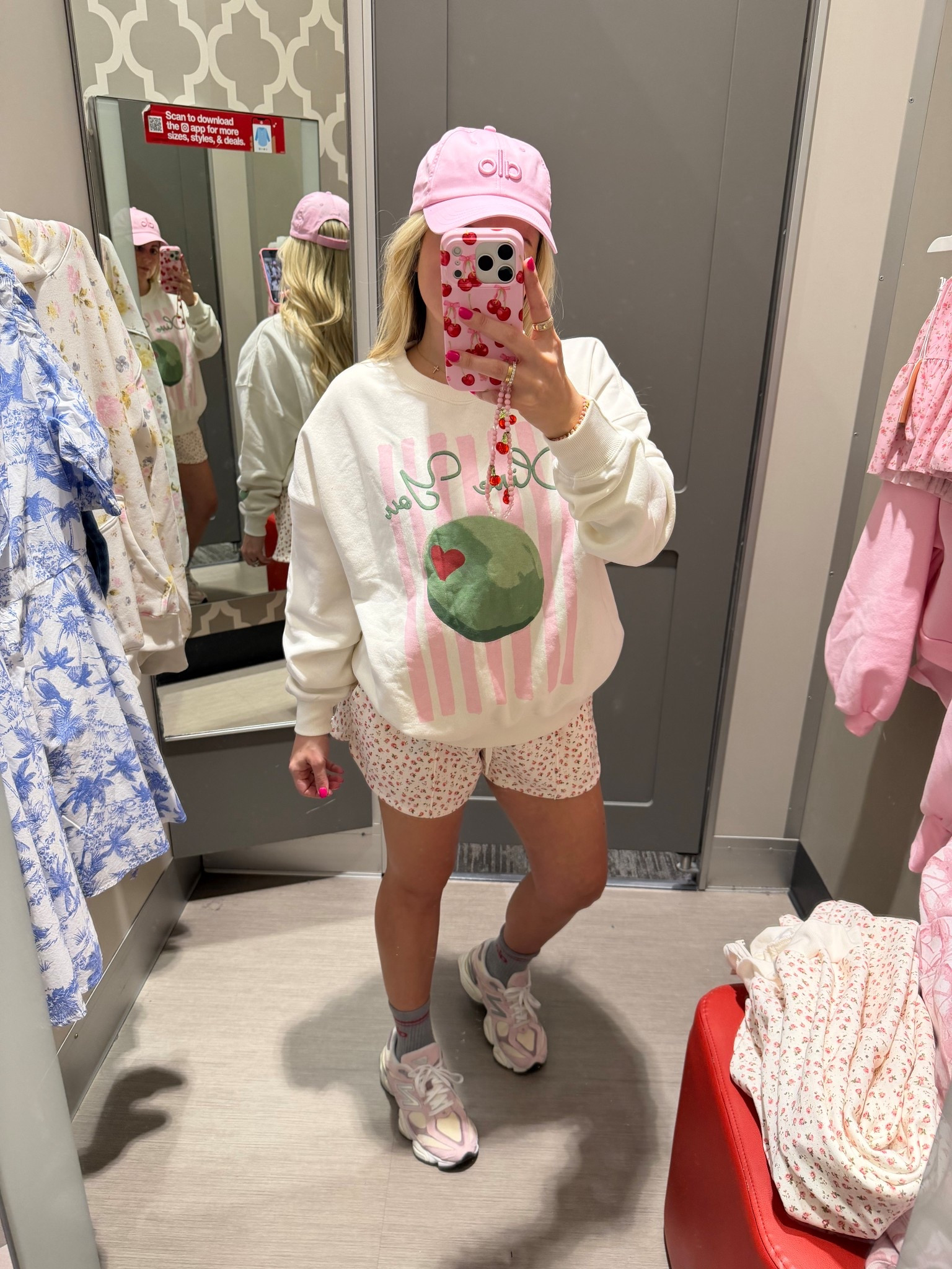 Cute comfy outfit 
Large sweater 
M shorts 
New balance sneakers 

#LTKFindsUnder50 #LTKootd #LTKFindsUnder100