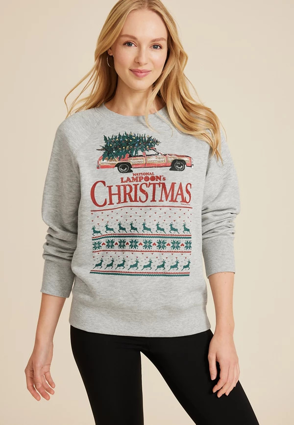 National Lampoon's Christmas Relaxed Fit Sweatshirt | Maurices