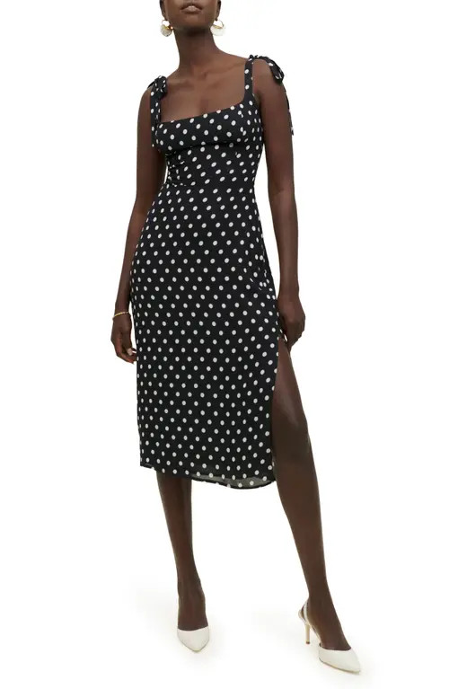 Reformation Besse Tie Strap Dress in Bettie at Nordstrom, Size 2 | Nordstrom
