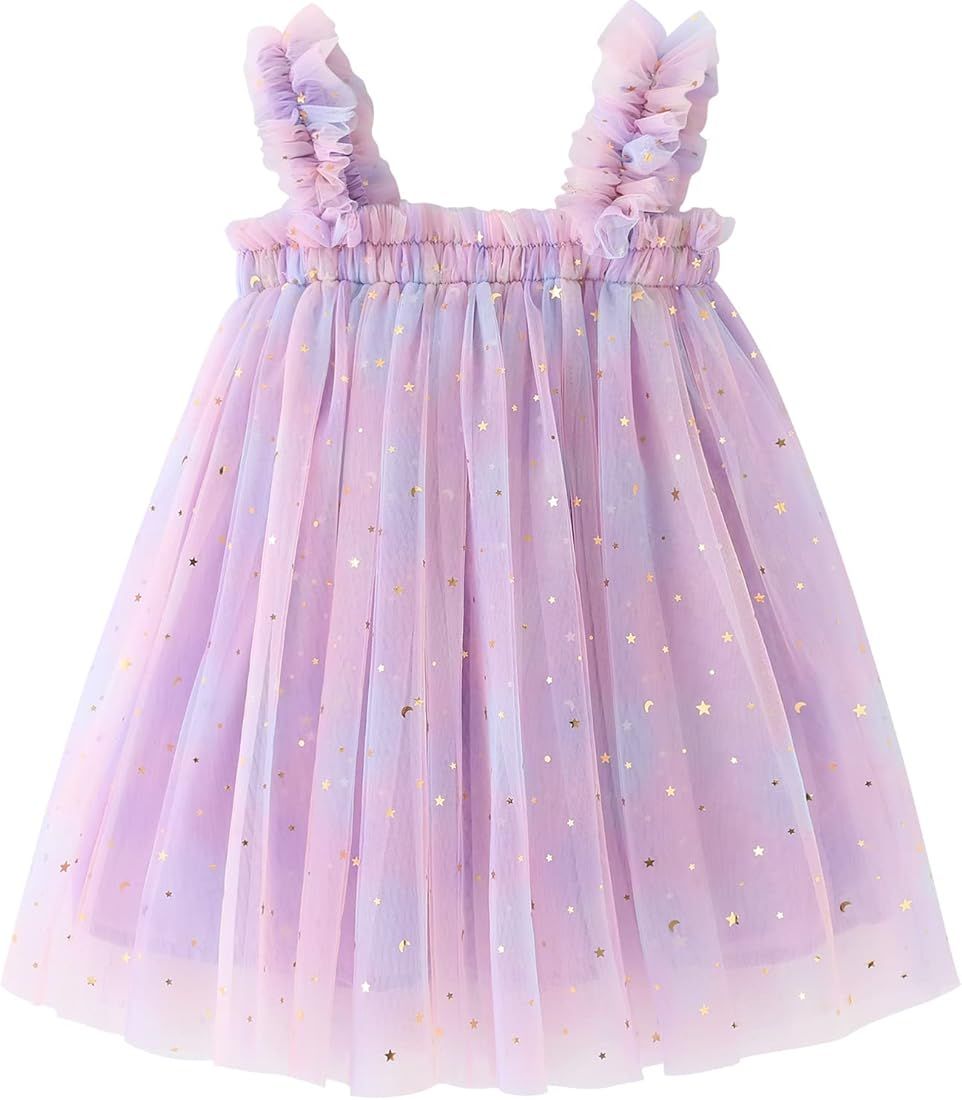 AGQT Baby Girls Tulle Tutu Dress Birthday Party Tulle Babydoll Dresses Size 6M-5T | Amazon (CA)
