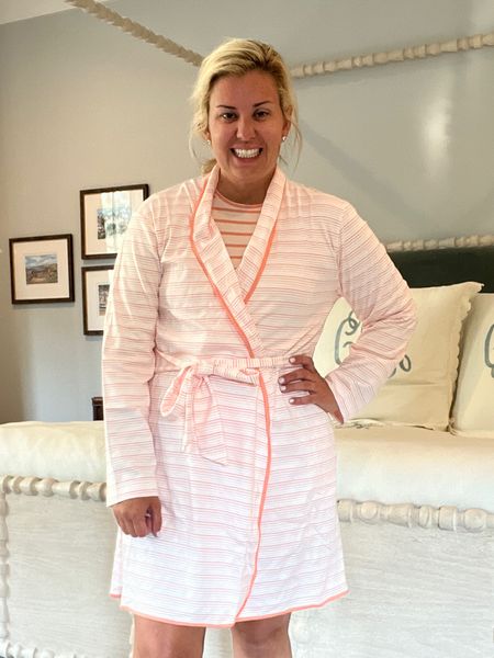 LAKE happens to be having a rarly offered SALE right now- the perfect time to stock up for yourself & for gifts! A robe makes a perfect gift for mom, mother in law, your bestie, and maybe even go in with a friend to gift the teacher!

True to size- I’m in a small!

#ladiesrobe #lakepajamas 

#LTKtravel #LTKsalealert #LTKFind
