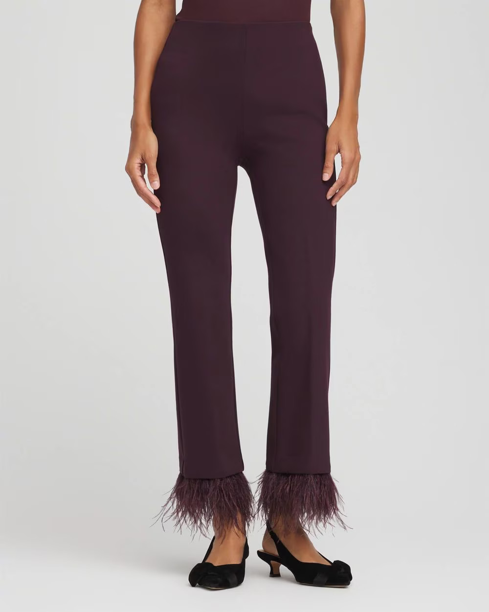 Juliet Feathered Flared Cropped Pants | Chico's