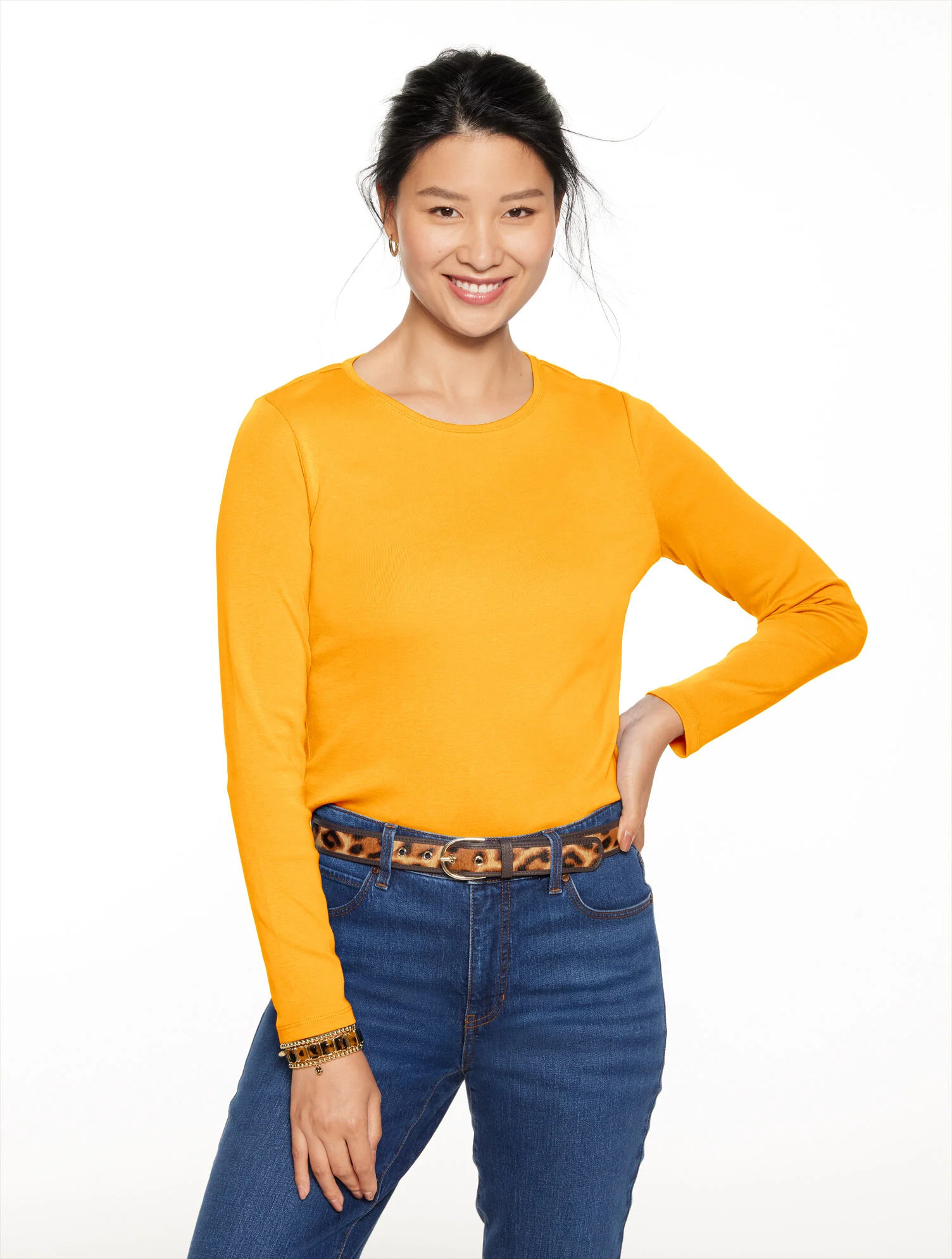 Long Sleeve Crewneck Tee | Talbots