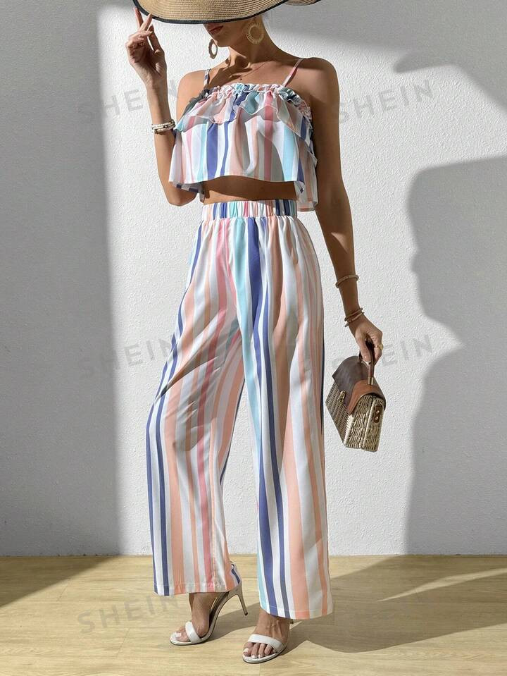 SHEIN VCAY Gestreept Casual Sets | SHEIN  Nederland | SHEIN