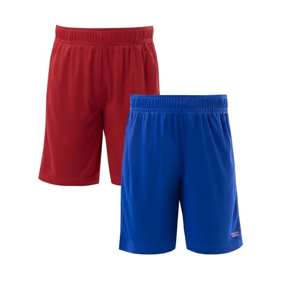 Athletic Works Boys Core Performance Shorts, 2-Pack, Sizes 4-18 & Husky | Walmart (US)