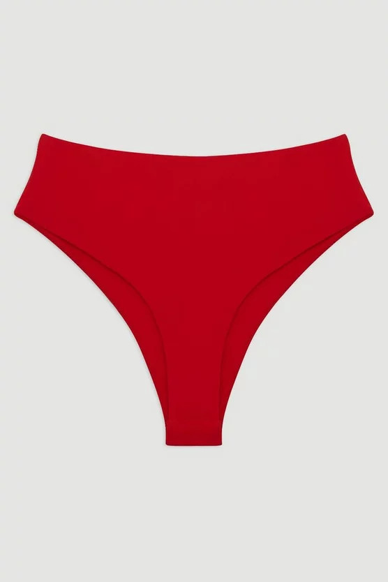 High Waist Bikini Bottom | Karen Millen UK + IE + DE + NL