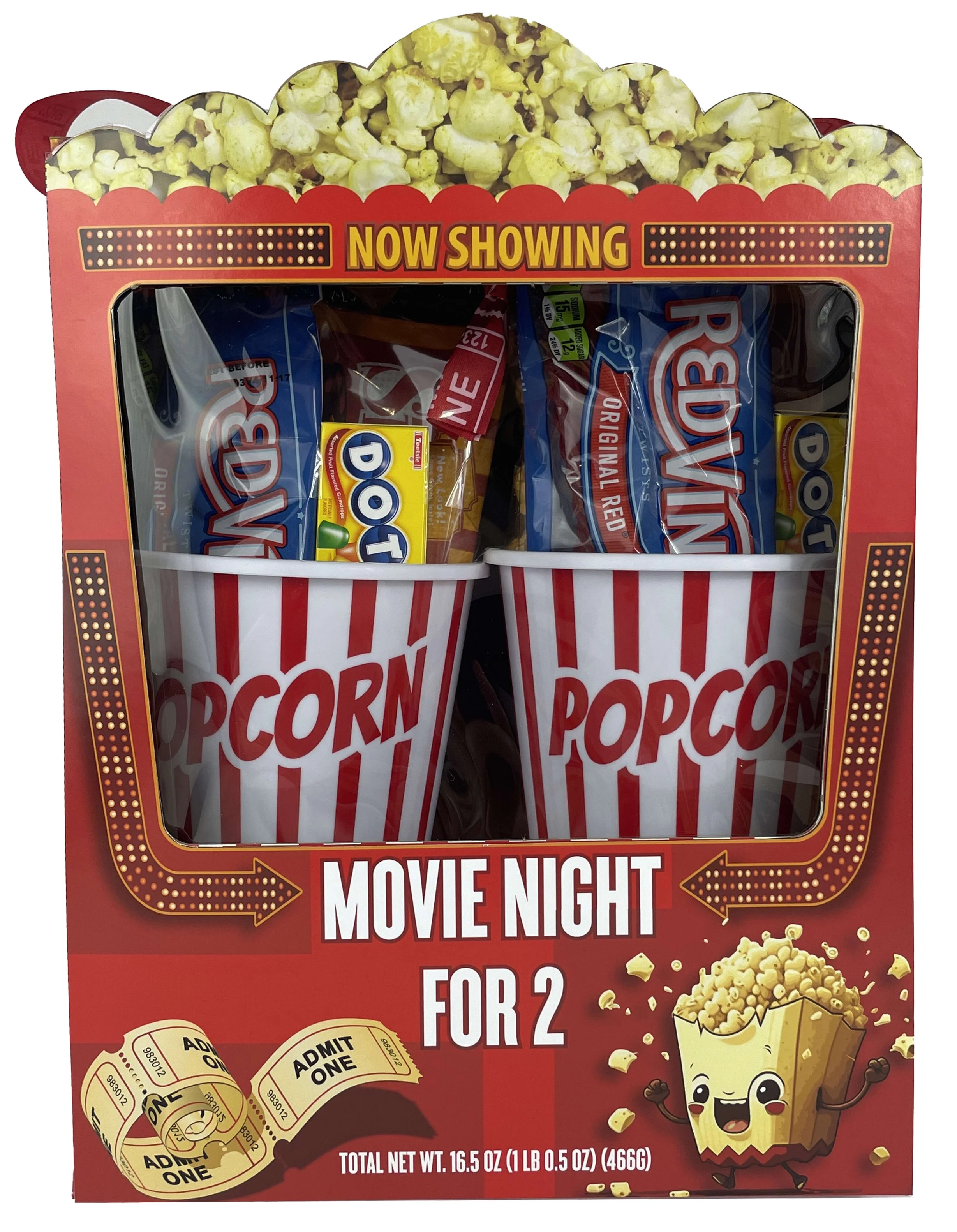 Movie Night for Two Microwave Popcorn and Candy Assortment Gift with Reusable Popcorn Containers | Walmart (US)