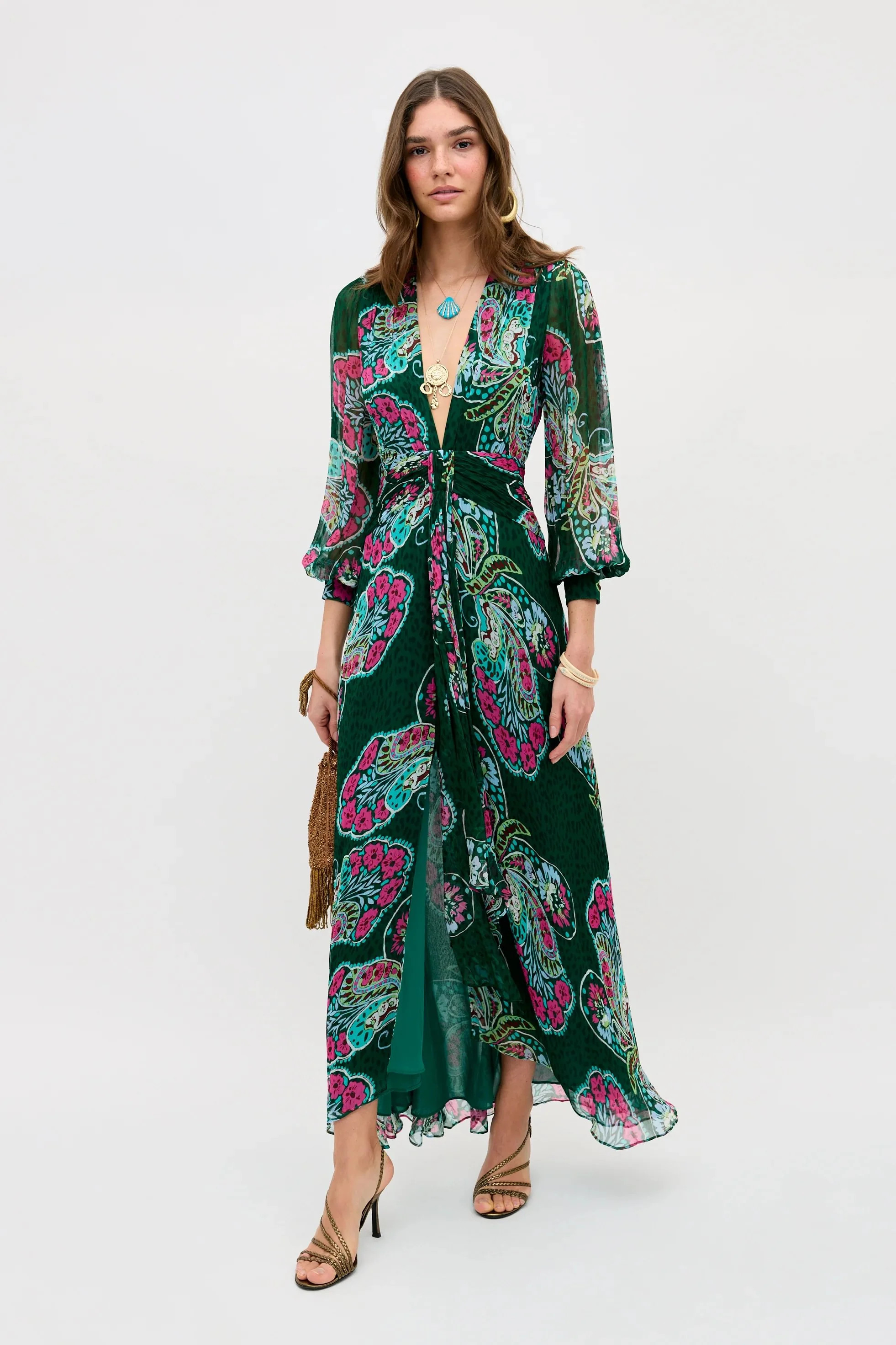 Meera - Butterfly Bloom Green | Rixo