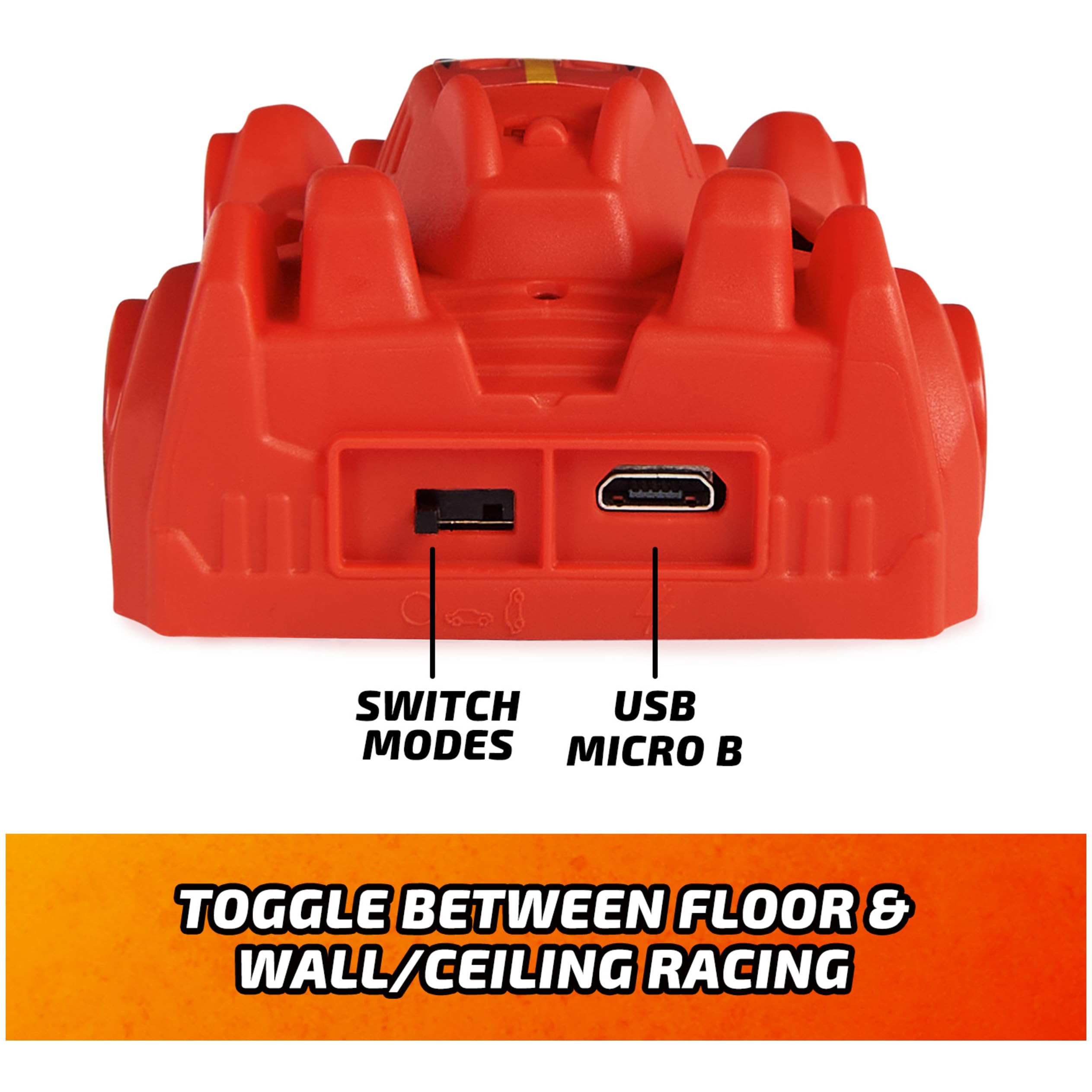 Air Hogs, Zero Gravity Sprint RC Car Wall Climber, Red USB Micro B Rechargeable Indoor Wall Racer... | Amazon (US)