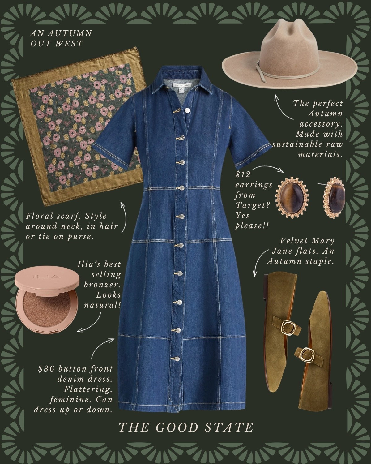 This collection is for all the girlies living their best life as the weather begins to cool down and the leaves begin to change. For the ladies planning their next getaway to Aspen, the Fort Worth Stockyards, a country concert at the Red Rocks Amphitheater or maybe even a weekend trip to the iconic rodeo in Cody, Wyoming. This is for the ladies who love Ralph Lauren and who appreciate a blend of casual and refined pieces. A blend of Western and English Equestrian. A dash of Americana and maybe even a hint of Gilmore Girls 💁🏼‍♀️ This is for the ones who love all things suede, plaid and of course good denim moment and a pair of cowboy boots. This is for the girlies who thrive when layering clothes and who accessorize with a neck scarf, wrist watch and leather bag. This collection is for the ladies who love quality pieces that are classic, polished and will stand the test of time and outlive the ever changing trends. This is for you, my fellow Fall girlies🍂


Wedding guest, jeans, back to school, college outfit ideas, riding boots, wedding guest dress, western style, JCrew, JCrew factory, Anthropologie, Anthro, quince, nordstrom, tuckernuck, Walmart fashion, H&M, mini dress, fall photoshoot, designer look for less, saddle bag, boots, jacket, coat, family photos outfits, madewell, Toups and co, clean beauty, Kate spade, Amazon fashion, loafers, Breda, Susan Shaw, loeffler Randall, the good state, Lauren England, Martha Stewart, 90s, barn jacket, country concert, rodeo 

#LTKFindsUnder100 #LTKSaleAlert #LTKStyleTip