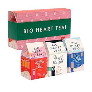 Big Heart Tea Co. Cozy Holiday Tea Bags Gift Set - Certified Organic, Ayurvedic Herbal Tea, Small... | Amazon (US)