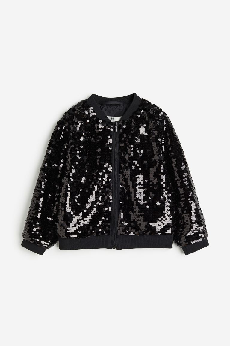 Sequined Bomber Jacket | H&M (US + CA)