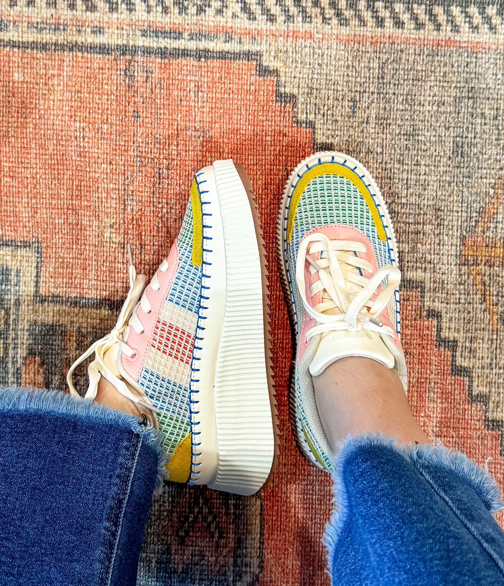 Check out these platform tennis shoes! They are incredibly comfortable, available on Amazon, and they fit just right! They run a bit wider, but the lace-up design allows for easy adjustment.

#LTKFindsUnder50 #LTKShoeCrush #LTKTravel